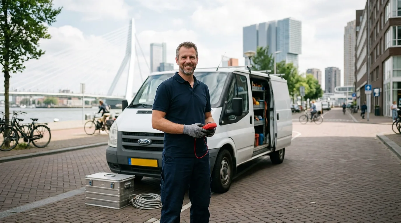 Elektricien Rotterdam aan het werk