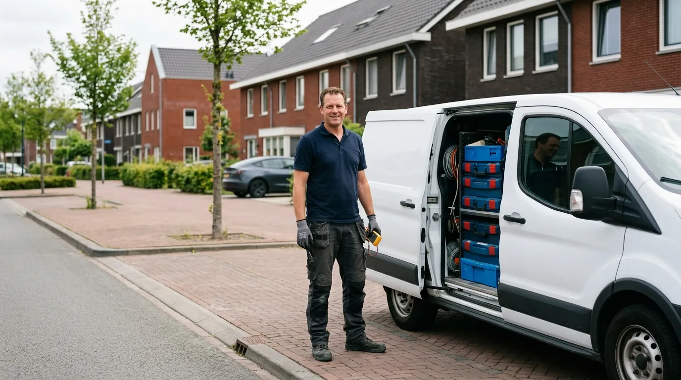 Elektricien Almere aan het werk