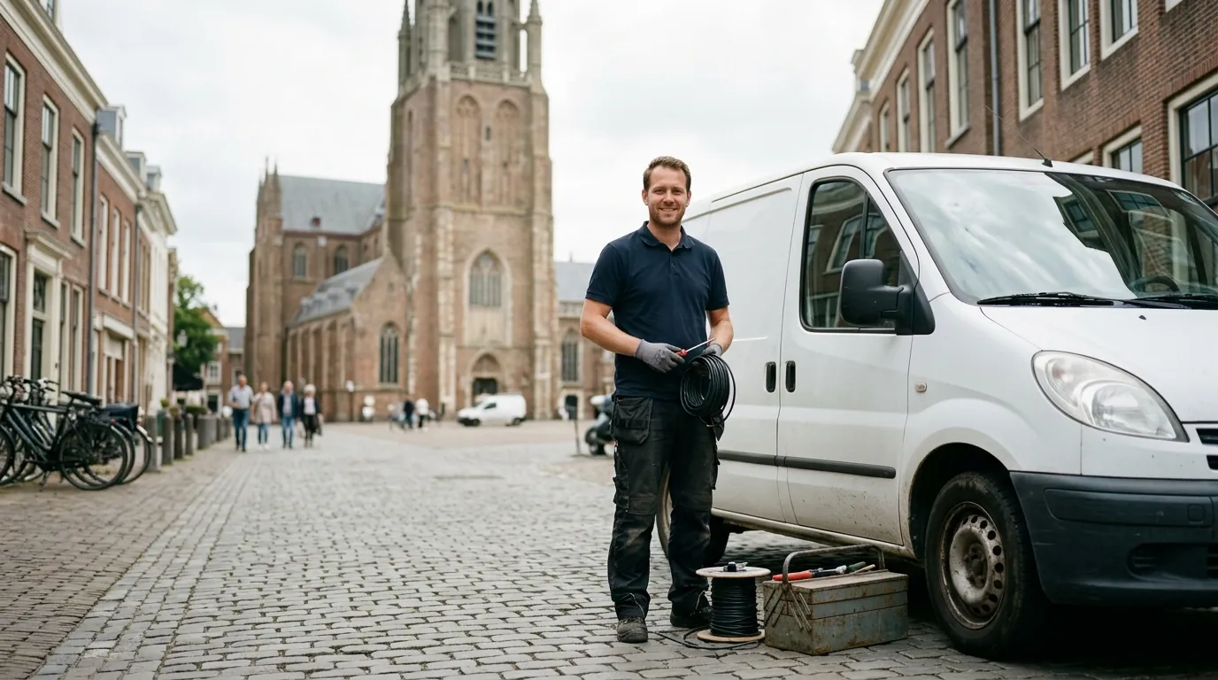 Elektricien Middelburg aan het werk