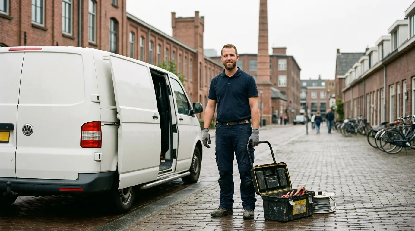 Elektricien Tilburg aan het werk